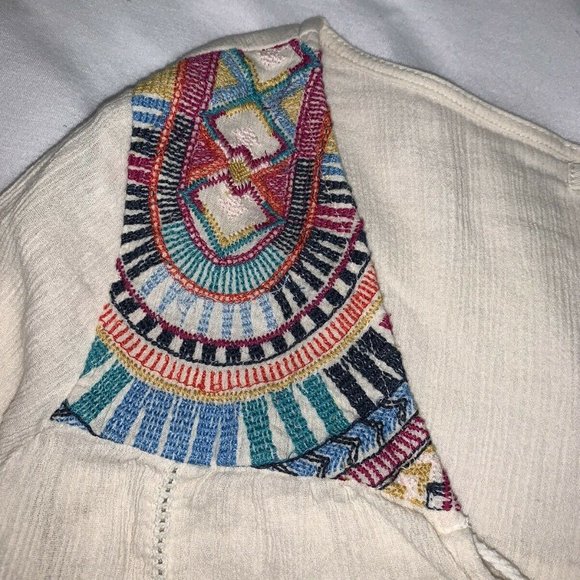 Billabong Boho Long Sleeves Button Up Top Size L - Picture 4 of 7
